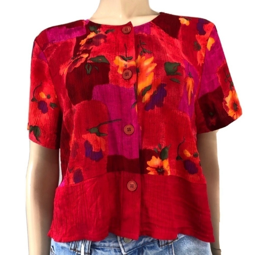 Vintage Sarah b studio blouse button front - Picture 16 of 16